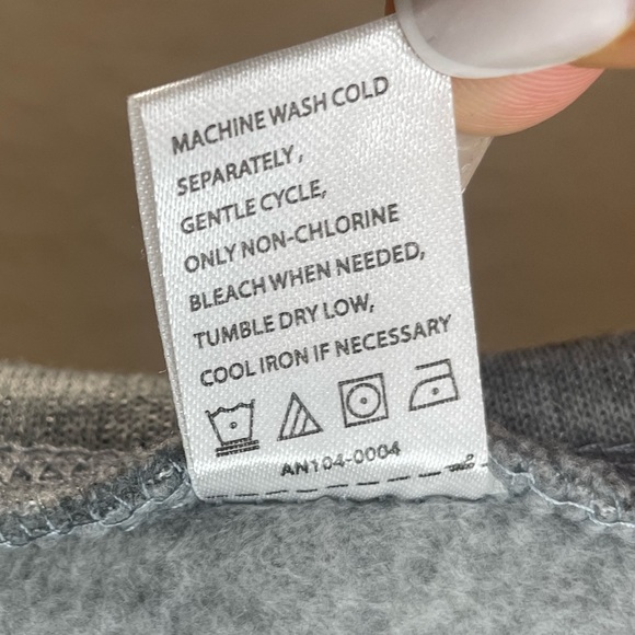 grey fleece t shirt - Picture 4 of 4